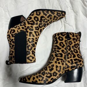 Leopard Print Ankle Booties
